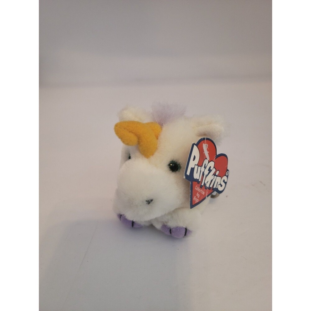 SWIBCO Retired 1998 Puffkins Key Ring MAGIC Unicorn Plush